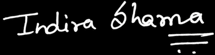 Indira Sharma signature
